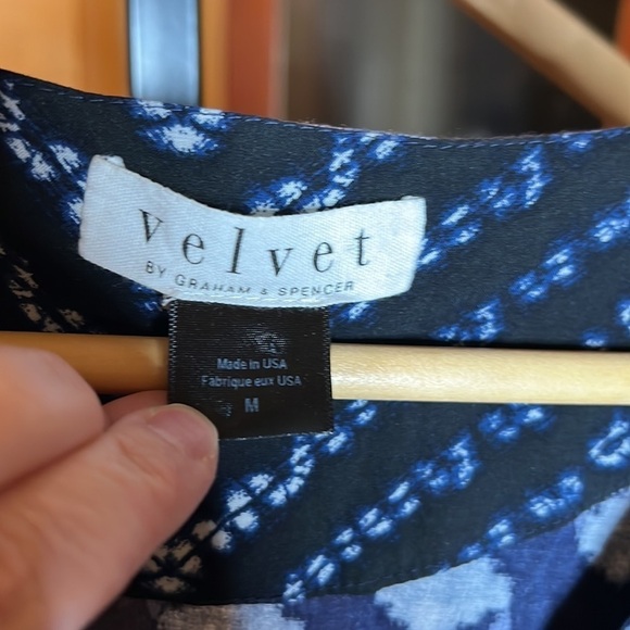 Anthropologie Velvet by Graham & Spencer Blue Cady Jumpsuit Size Medium - Picture 9 of 14